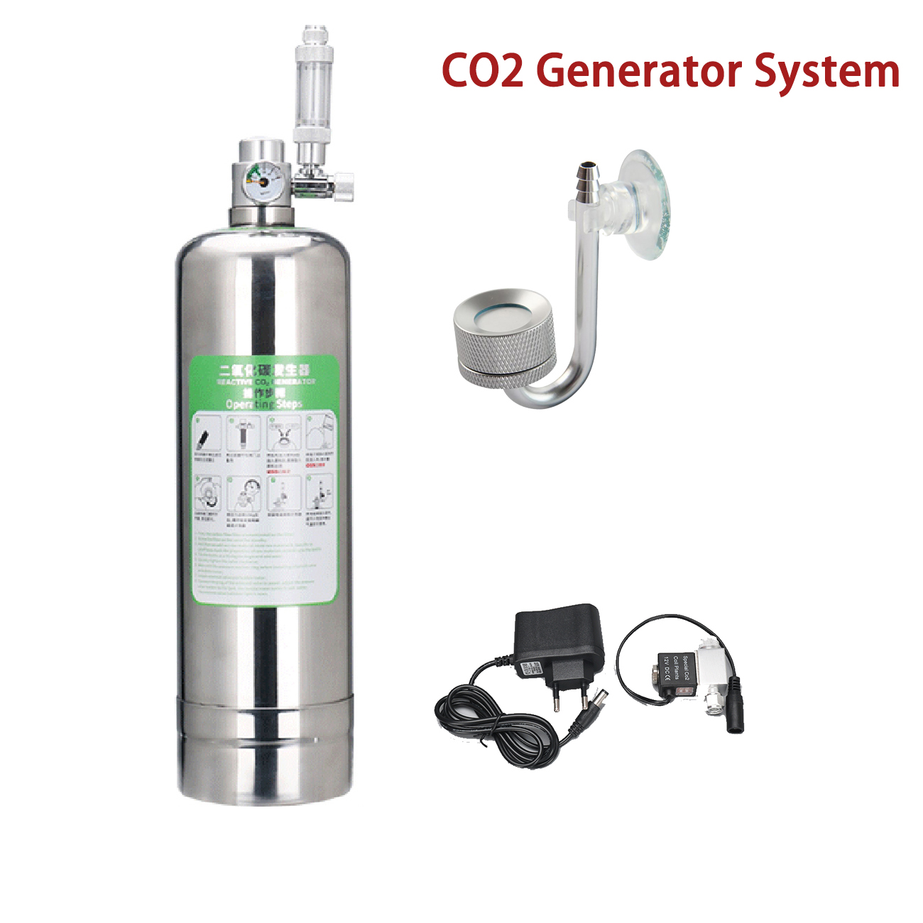 Planted Aquarium Supplies - Zestaw do akwarium CO2 System generatora