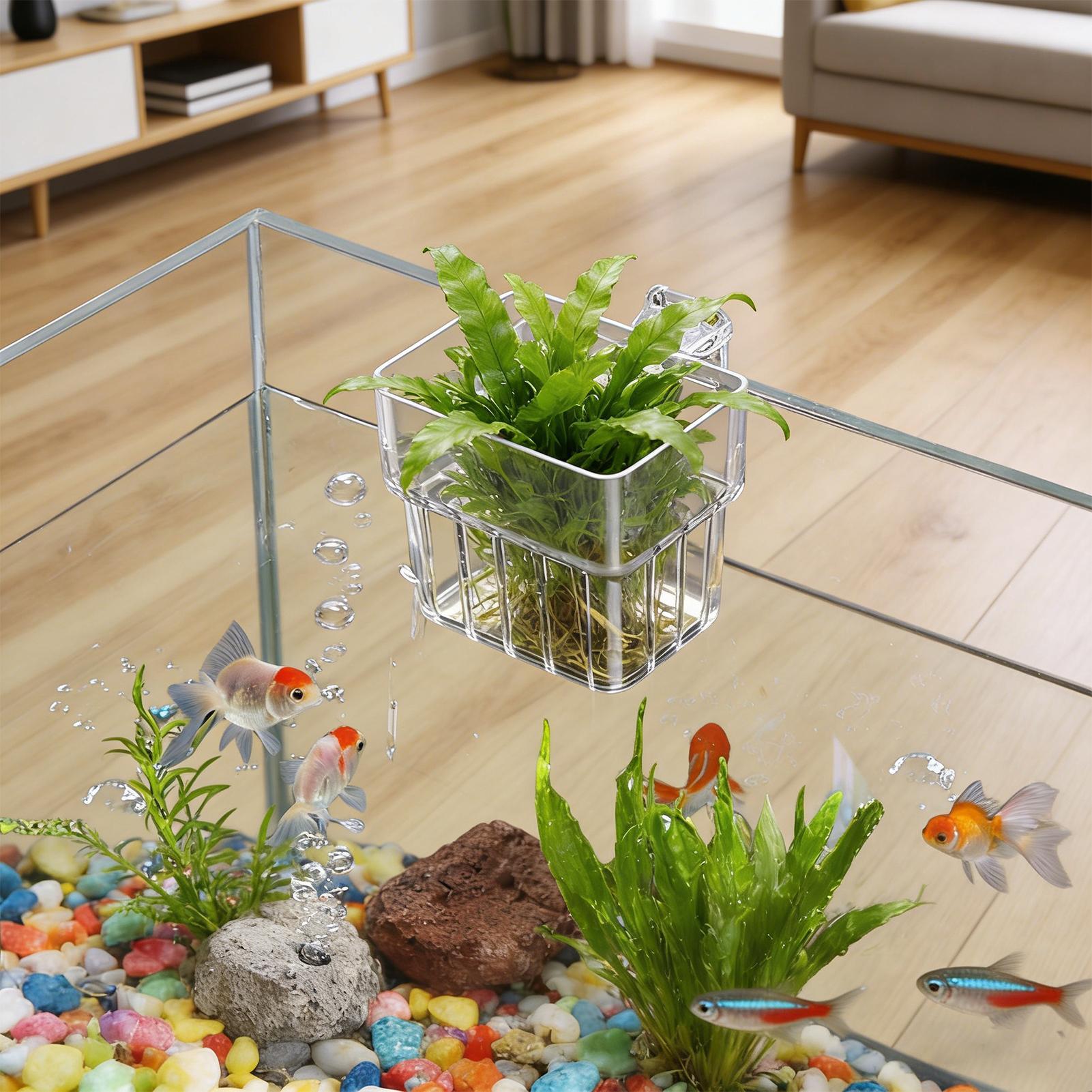 Aquarium Plant Holder - Kosz do akwarium, mocowany do ściany,