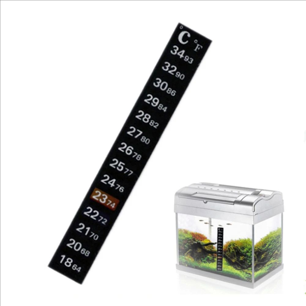 Planted Aquarium Temperature - 5 szt./10 szt. Naklejki termometryczne do