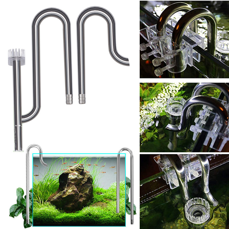 Planted Aquarium Best Fish - Nowe akwarium lilia rura odpływ ze