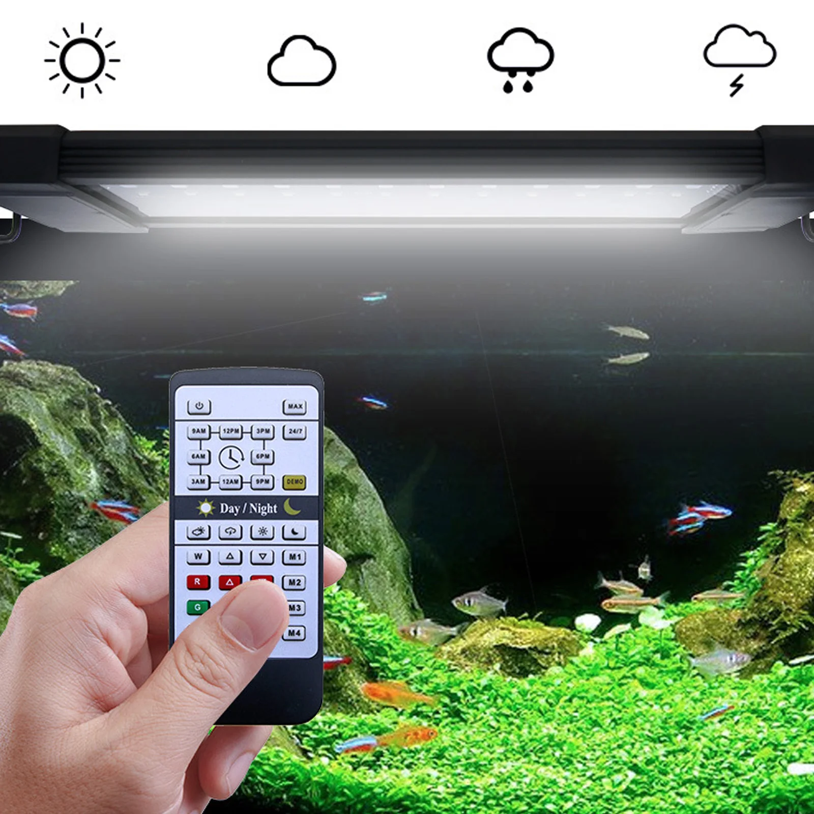 Aquarium Plant Lab - Liweida 24-godzinna lampa LED do akwarium