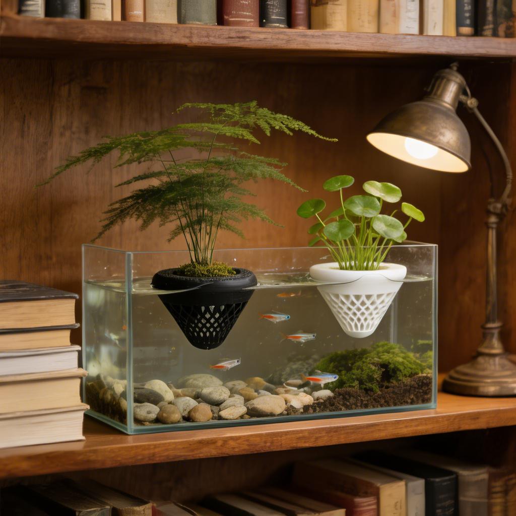 2 szt. Pływające koszyczki na  – Aquarium Plant Holder recenzja i cena