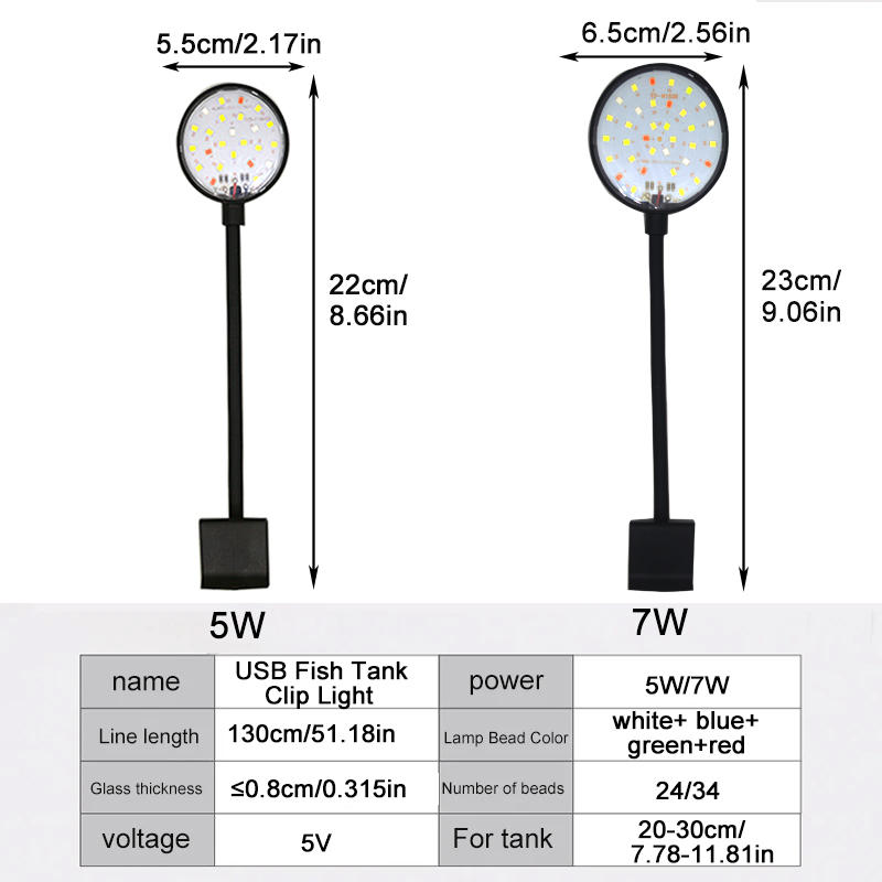 Lampa LED do akwarium USB, ośw – Planted Aquarium Pendant Light recenzja i cena