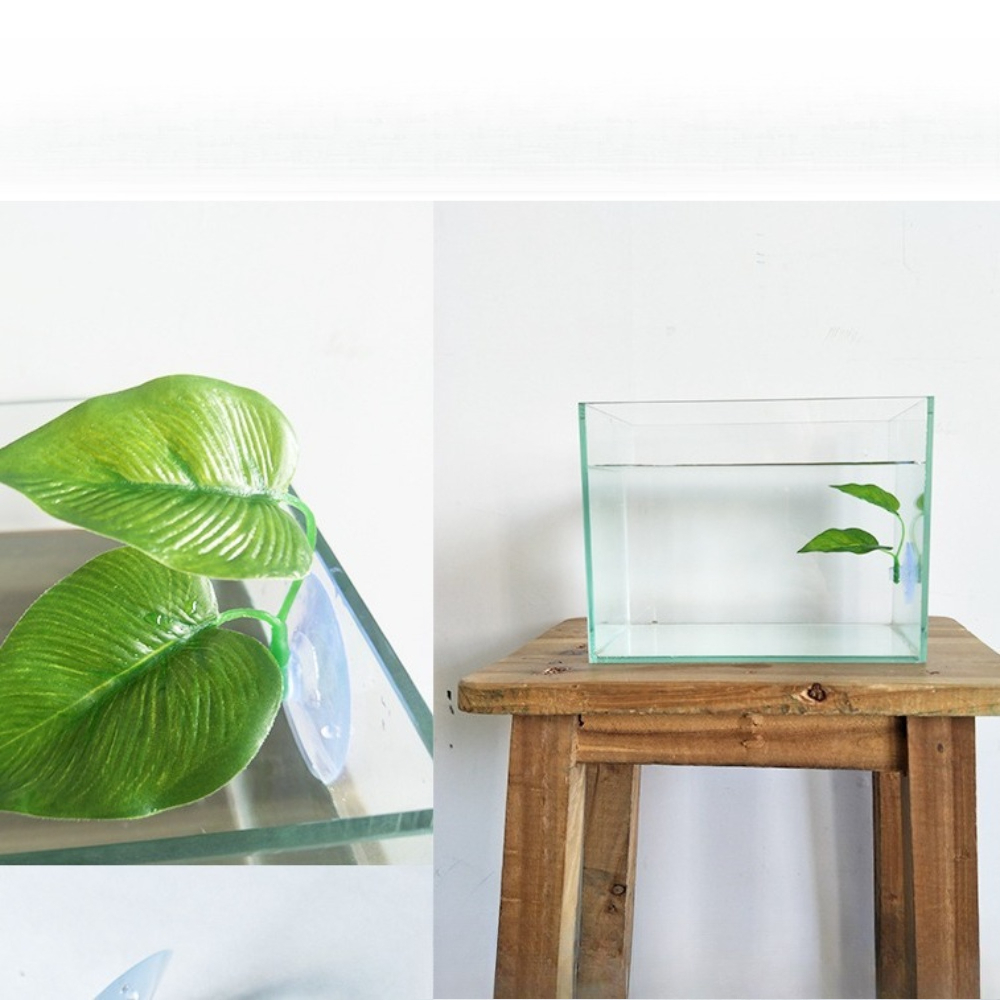 1/3/5/10 Sztuczny hamak z liśc – Aquarium Planted Tank Setup recenzja i cena