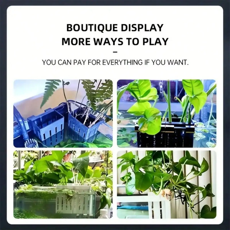 Czarny plastikowy koszyk na ro – Aquarium Plant Holder recenzja i cena