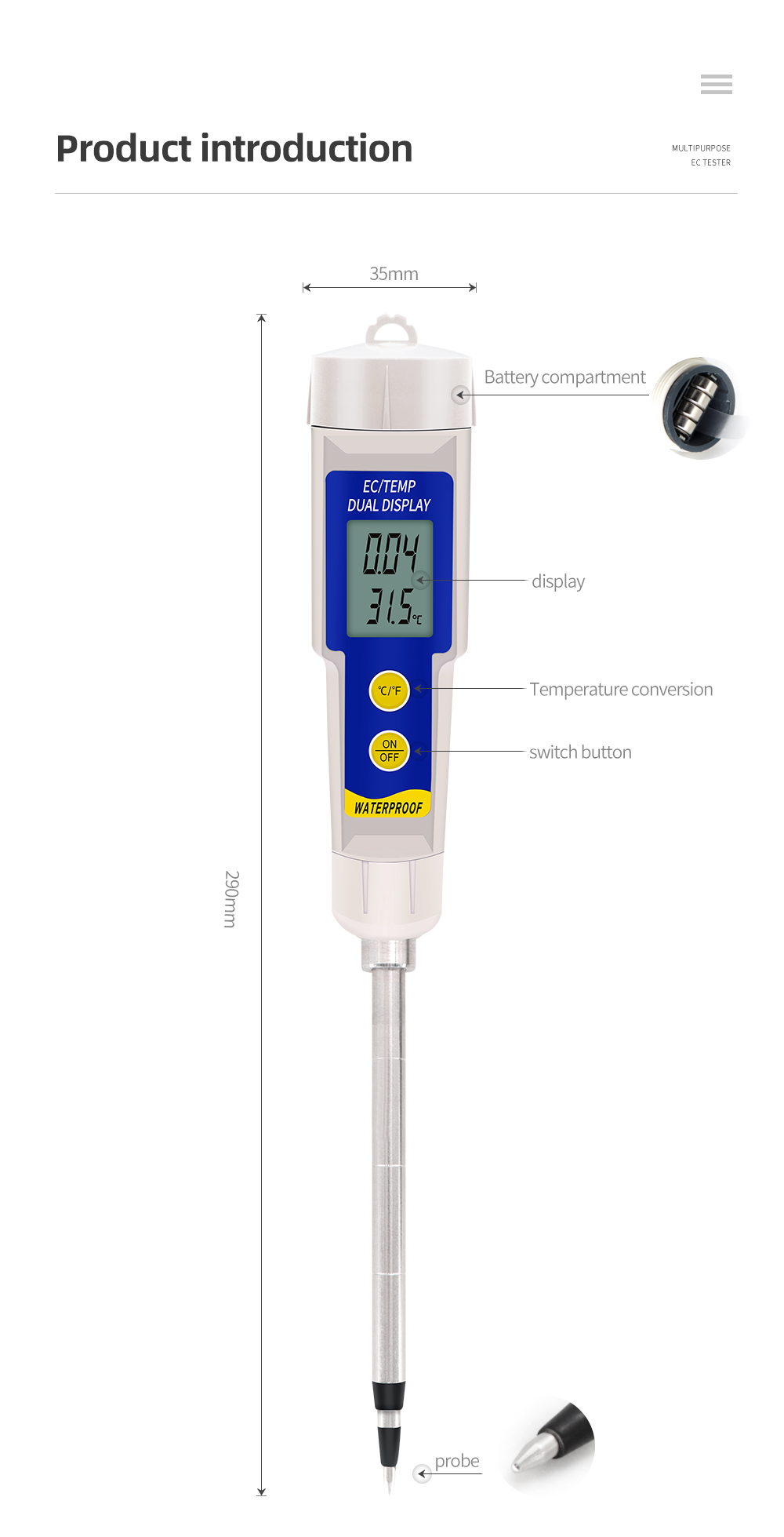 EC-315 2 w 1 Tester EC gleby W – Aquarium Plant Lab recenzja i cena